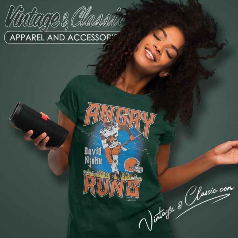 David Njoku Cleveland Browns Angry Runs Player Women T Shirt David Njoku Cleveland Browns Angry Runs Player Women T Shirt