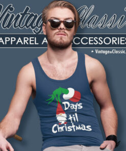 Day Til Christmas Gnome Shirt Grinch Christmas Tank Top Racerback