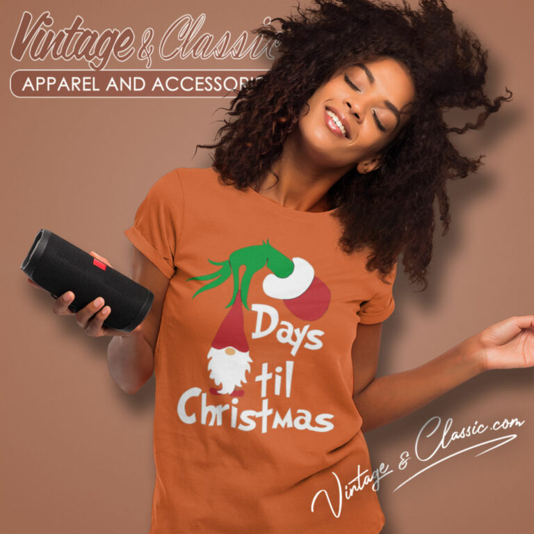 Day Til Christmas Gnome Shirt Grinch Christmas Women T Shirt Day Til Christmas Gnome Shirt Grinch Christmas Women T Shirt