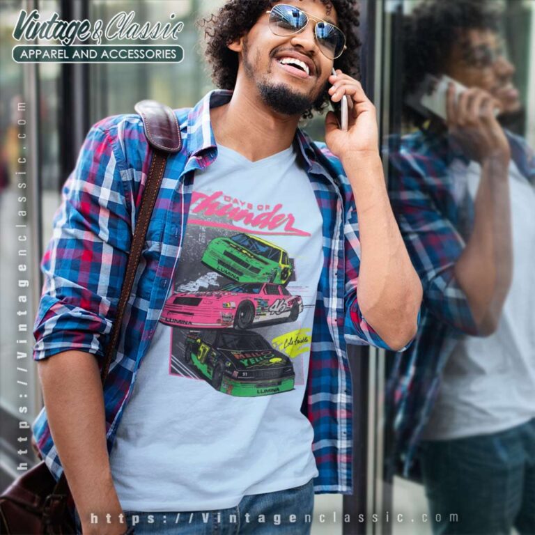 Days Of Thunder Chevrolet Nascar V Neck TShirt Days Of Thunder Chevrolet Nascar V Neck TShirt