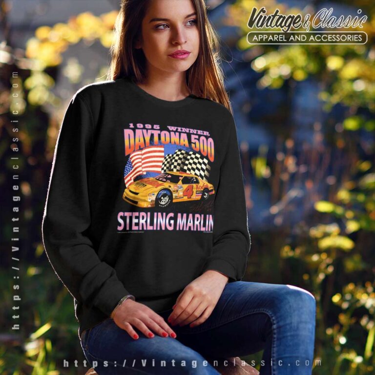 Daytona 500 Sterling Marlin Nascar Vintage Sweatshirt Daytona 500 Sterling Marlin Nascar Vintage Sweatshirt