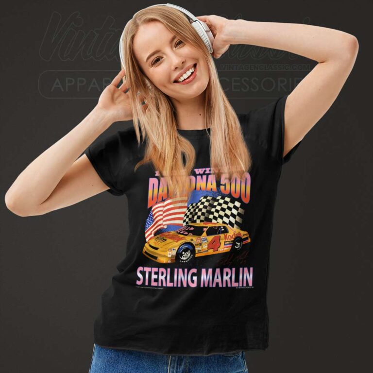 Daytona 500 Sterling Marlin Nascar Vintage Women TShirt Daytona 500 Sterling Marlin Nascar Vintage Women TShirt