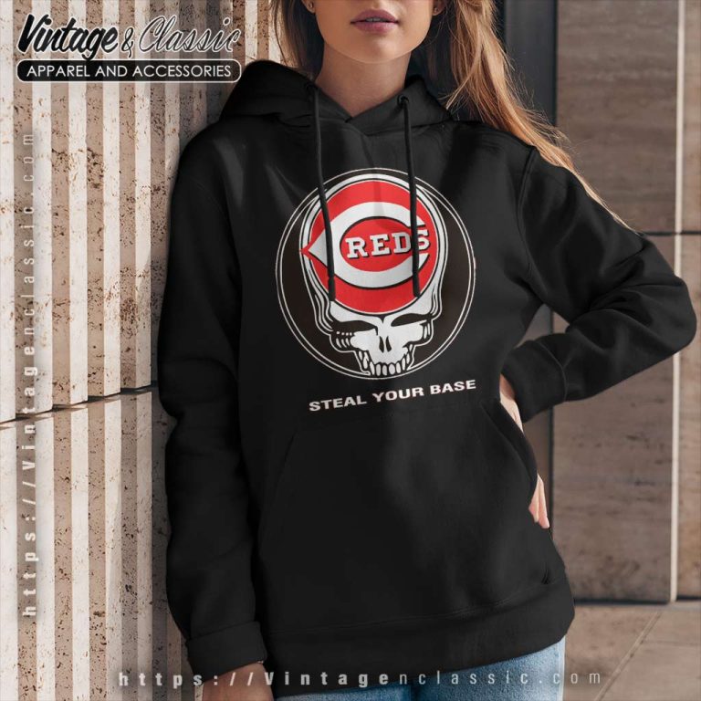 Dead Cincinnati Reds Steal Your Base Hoodie Dead Cincinnati Reds Steal Your Base Hoodie