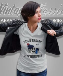 Dead Inside But Go Winnipeg V Neck TShirt