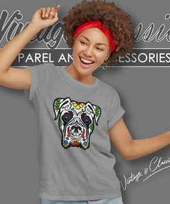 Dead Sugar Skull Dog Women TShirt