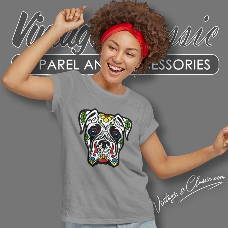 Dead Sugar Skull Dog Women TShirt Dead Sugar Skull Dog Women TShirt