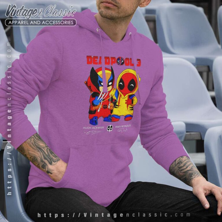 Deadpool 3 Hugh Jackman And Ryan Reynolds Signature Hoodie Deadpool 3 Hugh Jackman And Ryan Reynolds Signature Hoodie