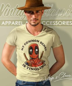 Deadpool Common Sense Is Tingling V Neck TShirt