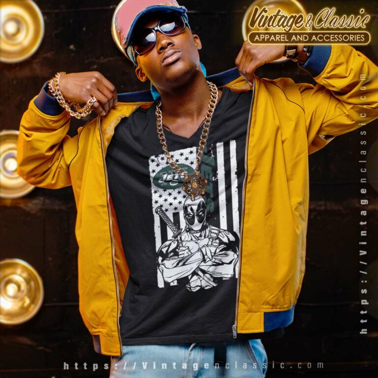 Deadpool Fan New York Jets V Neck TShirt Deadpool Fan New York Jets V Neck TShirt