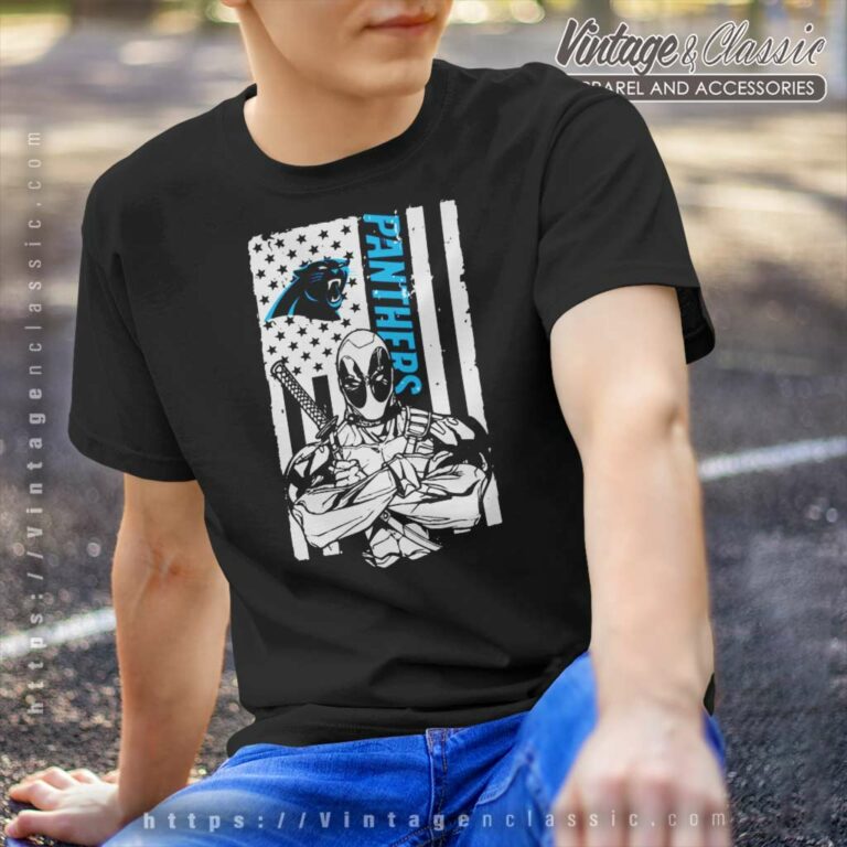 Deadpool Flag Carolina Panthers T Shirt Deadpool Flag Carolina Panthers T Shirt