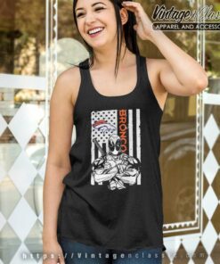 Deadpool Flag Denver Broncos Tank Top Racerback