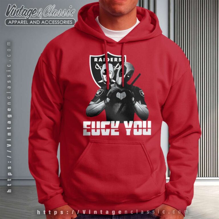Deadpool Fuck You Oakland Raiders Hoodie Deadpool Fuck You Oakland Raiders Hoodie