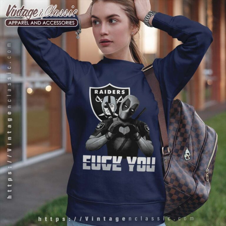Deadpool Fuck You Oakland Raiders Sweatshirt Deadpool Fuck You Oakland Raiders Sweatshirt