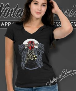 Deadpool Gangsta Custom V Neck TShirt