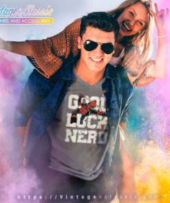 Deadpool Good Luck Nerd Shirt V Neck TShirt