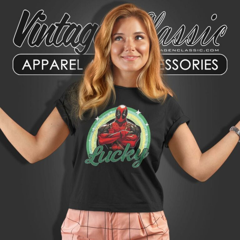 Deadpool Lucky St Paddys Day Women T Shirt Deadpool Lucky St Paddys Day Women T Shirt