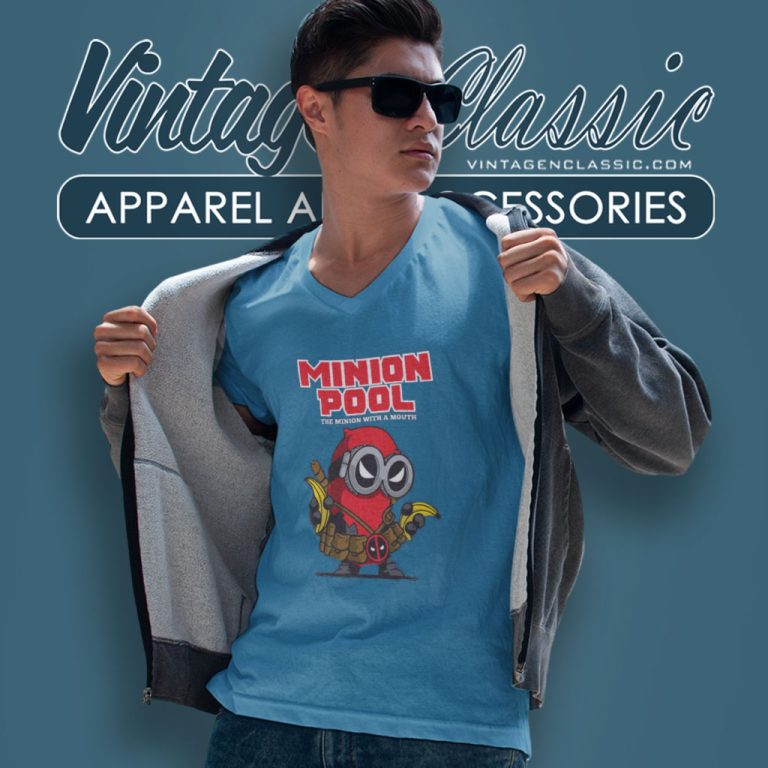 Deadpool Minionpool V Neck TShirt Deadpool Minionpool V Neck TShirt