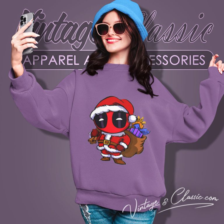 Deadpool Santa Christmas Sweatshirt Deadpool Santa Christmas Sweatshirt