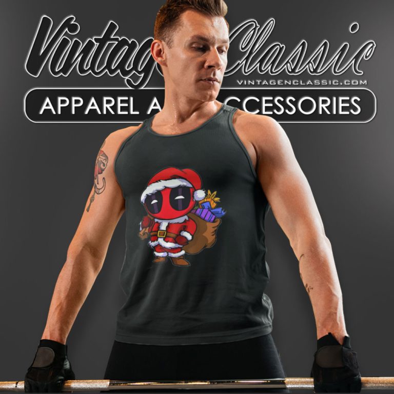 Deadpool Santa Christmas Tank Top Racerback Deadpool Santa Christmas Tank Top Racerback