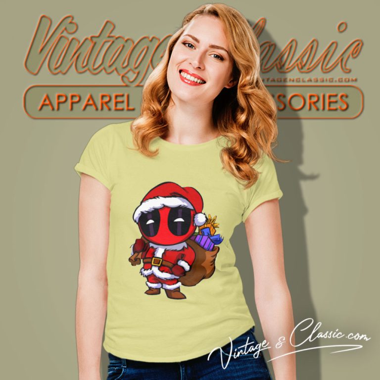 Deadpool Santa Christmas Women T Shirt Deadpool Santa Christmas Women T Shirt