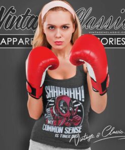 Deadpool Shirt My Common Sense Is Tingling 4 Deadpool Shirt My Common Sense Is Tingling Tank Top Racerback