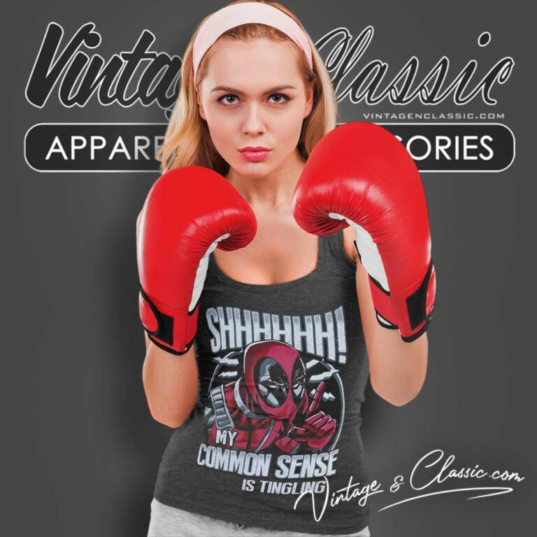 Deadpool Shirt My Common Sense Is Tingling Tank Top Racerback Deadpool Shirt My Common Sense Is Tingling Tank Top Racerback