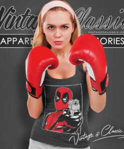 Deadpool Smile Wait For Flash Tank Top Racerback