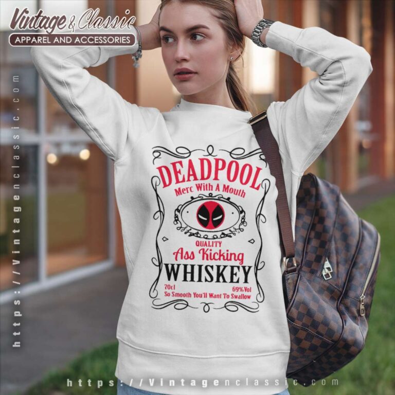 Deadpool Whiskey Inspired Sweatshirt Deadpool Whiskey Inspired Sweatshirt