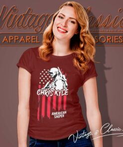 Dean Cain Chris Kyle American Sniper Ck Flag Women T Shirt