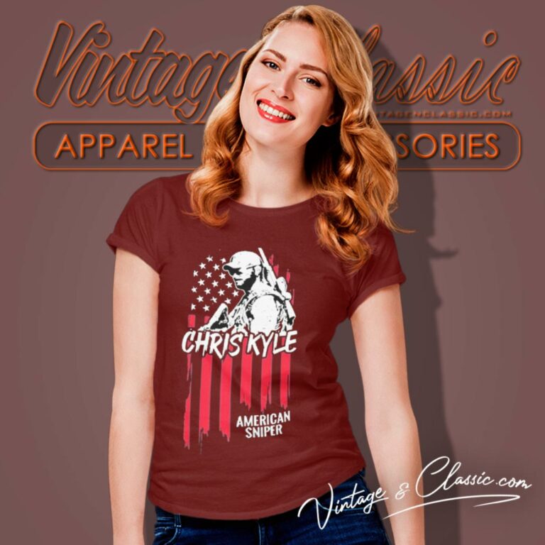 Dean Cain Chris Kyle American Sniper Ck Flag Women T Shirt Dean Cain Chris Kyle American Sniper Ck Flag Women T Shirt