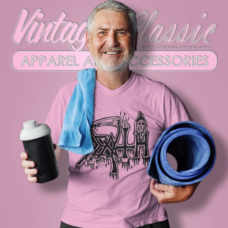 Death Classic Logo V Neck TShirt Death Classic Logo V Neck TShirt