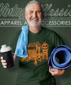 Death Halloween Logo V Neck TShirt