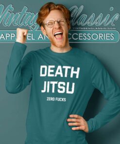 Death Jitsu Zero Fucks Jon Moxley Bcc Long Sleeve Tee