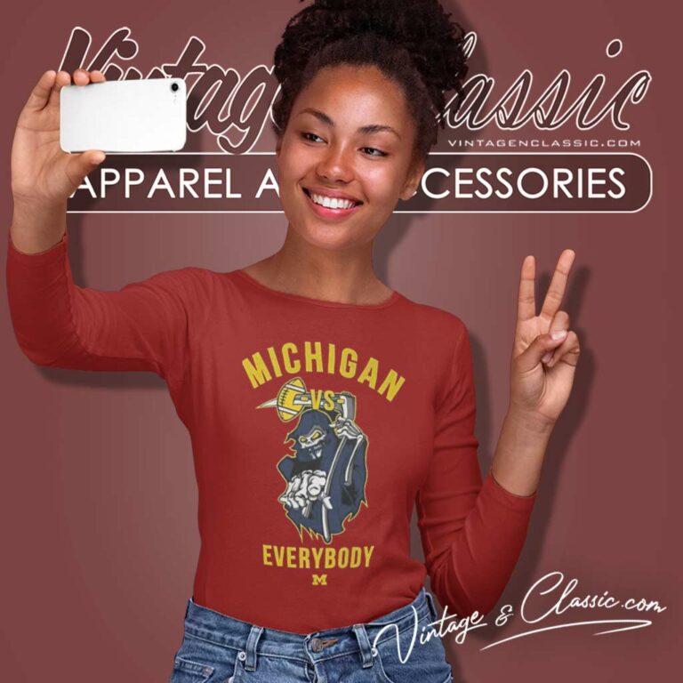 Death Michigan Vs Everybody 2024 Long Sleeve Tee Death Michigan Vs Everybody 2024 Long Sleeve Tee