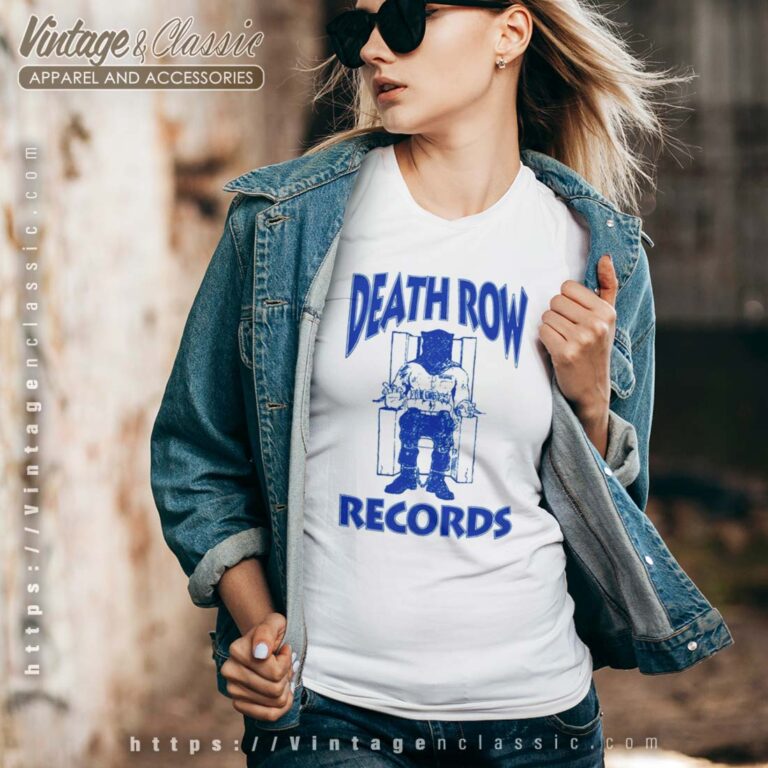 Death Row Records Logo Vneck Death Row Records Logo Vneck