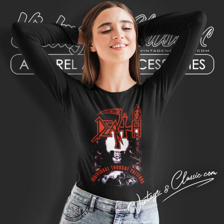 Death Shirt Individual Thought Patterns Long Sleeve Tee Death Shirt Individual Thought Patterns Long Sleeve Tee