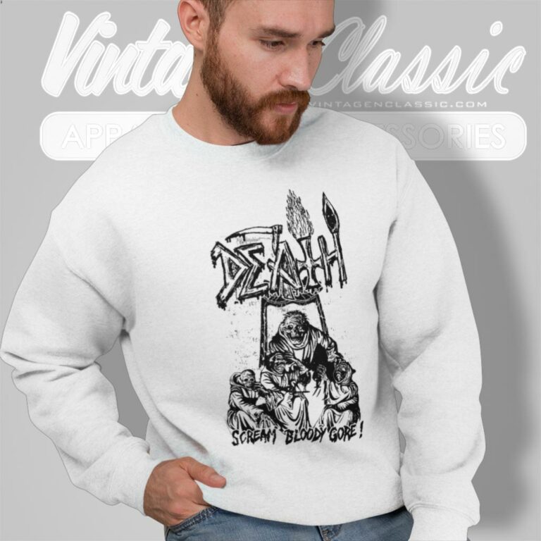 Death Shirt Scream Bloody Gore Art Sweatshirt Death Shirt Scream Bloody Gore Art Sweatshirt