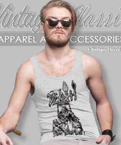 Death Shirt Scream Bloody Gore Art Tank Top Racerback