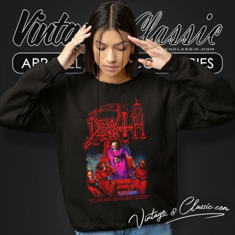 Death Shirt Scream Bloody Gore Sweatshirt Death Shirt Scream Bloody Gore Sweatshirt