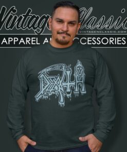 Death Shirt Spiritual Healing Logo Long Sleeve Tee