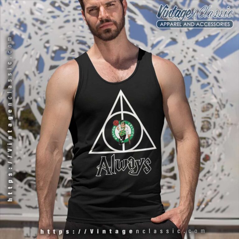 Deathly Hallows For Boston Celtics And Harry Potter Tank Top Racerback Deathly Hallows For Boston Celtics And Harry Potter Tank Top Racerback