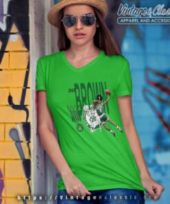 Dee Brown Boston Celtics Nba Mitchell Ness V Neck TShirt