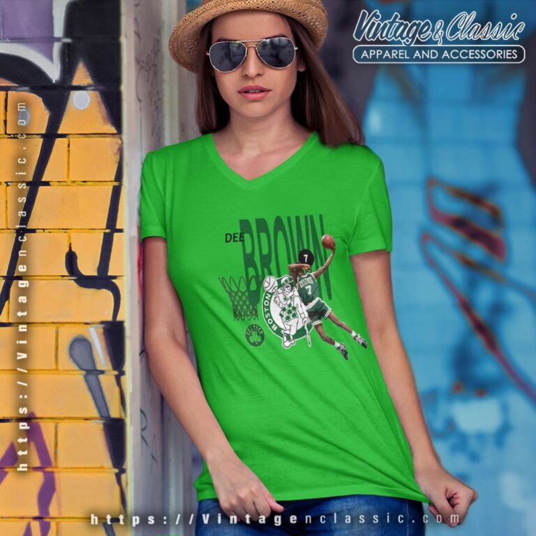 Dee Brown Boston Celtics Nba Mitchell Ness V Neck TShirt Dee Brown Boston Celtics Nba Mitchell Ness V Neck TShirt