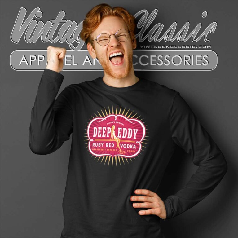 Deep Eddy Ruby Red Vodka Long Sleeve Tee Deep Eddy Ruby Red Vodka Long Sleeve Tee