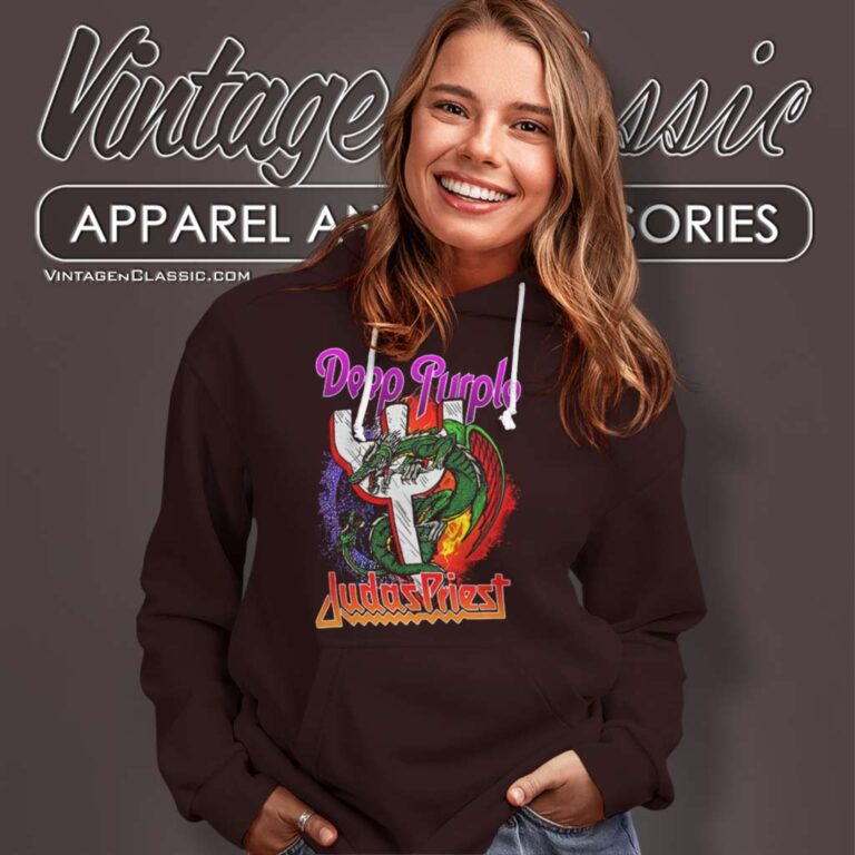Deep Purple Judas Priest Rock Band Collaborations Hoodie 2 Deep Purple Judas Priest Rock Band Collaborations Hoodie 2