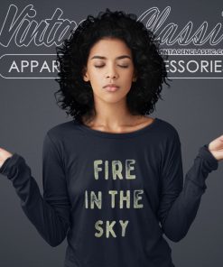Deep Purple Shirt A Fire In The Sky Long Sleeve Tee