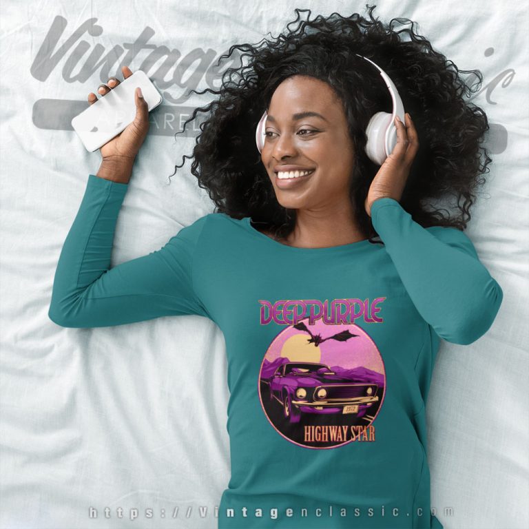 Deep Purple Shirt High Way Star Long Sleeve Tee Deep Purple Shirt High Way Star Long Sleeve Tee