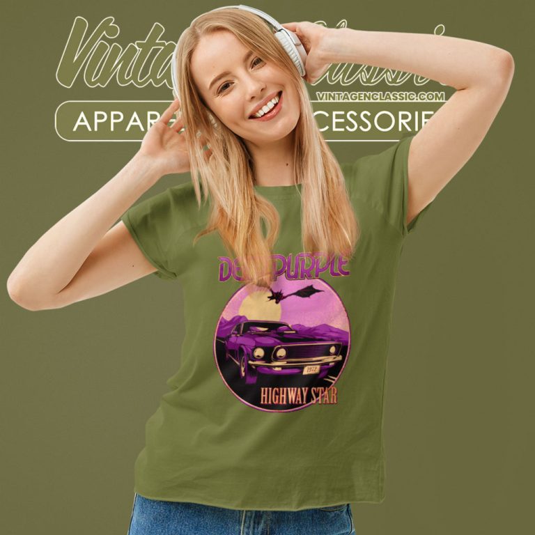 Deep Purple Shirt High Way Star Women T Shirt Deep Purple Shirt High Way Star Women T Shirt