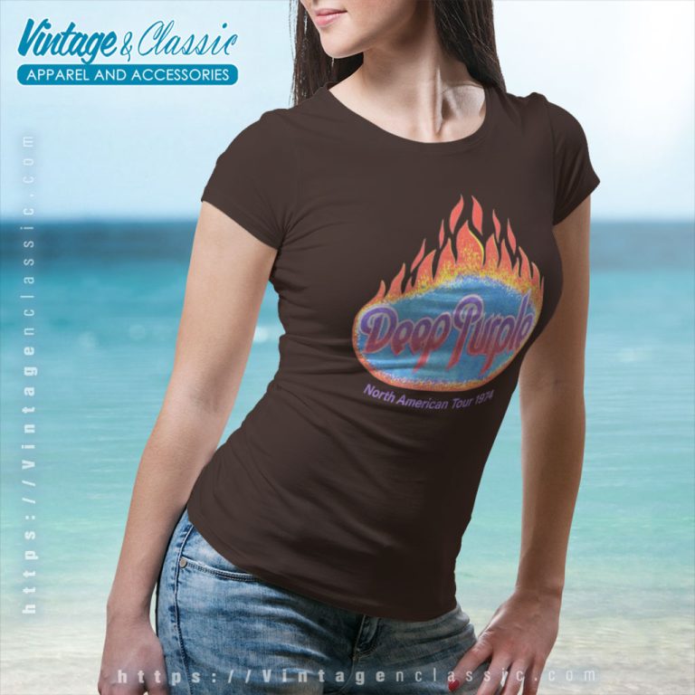 Deep Purple Shirt North American Tour Women T Shirt Deep Purple Shirt North American Tour Women T Shirt
