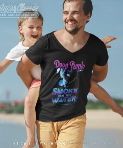 Deep Purple Shirt Smoke On The Water V Neck TShirt